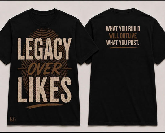 Shirt: Legacy Over Likes
